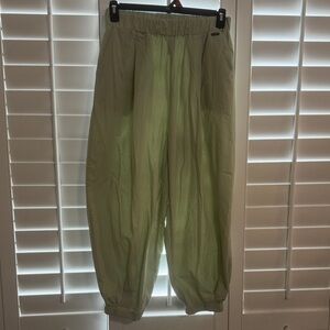 Savvi, Medium, Light SageGreen Elastic Waist Pants